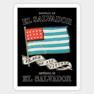 Antique El Salvador Country Flag Magnet